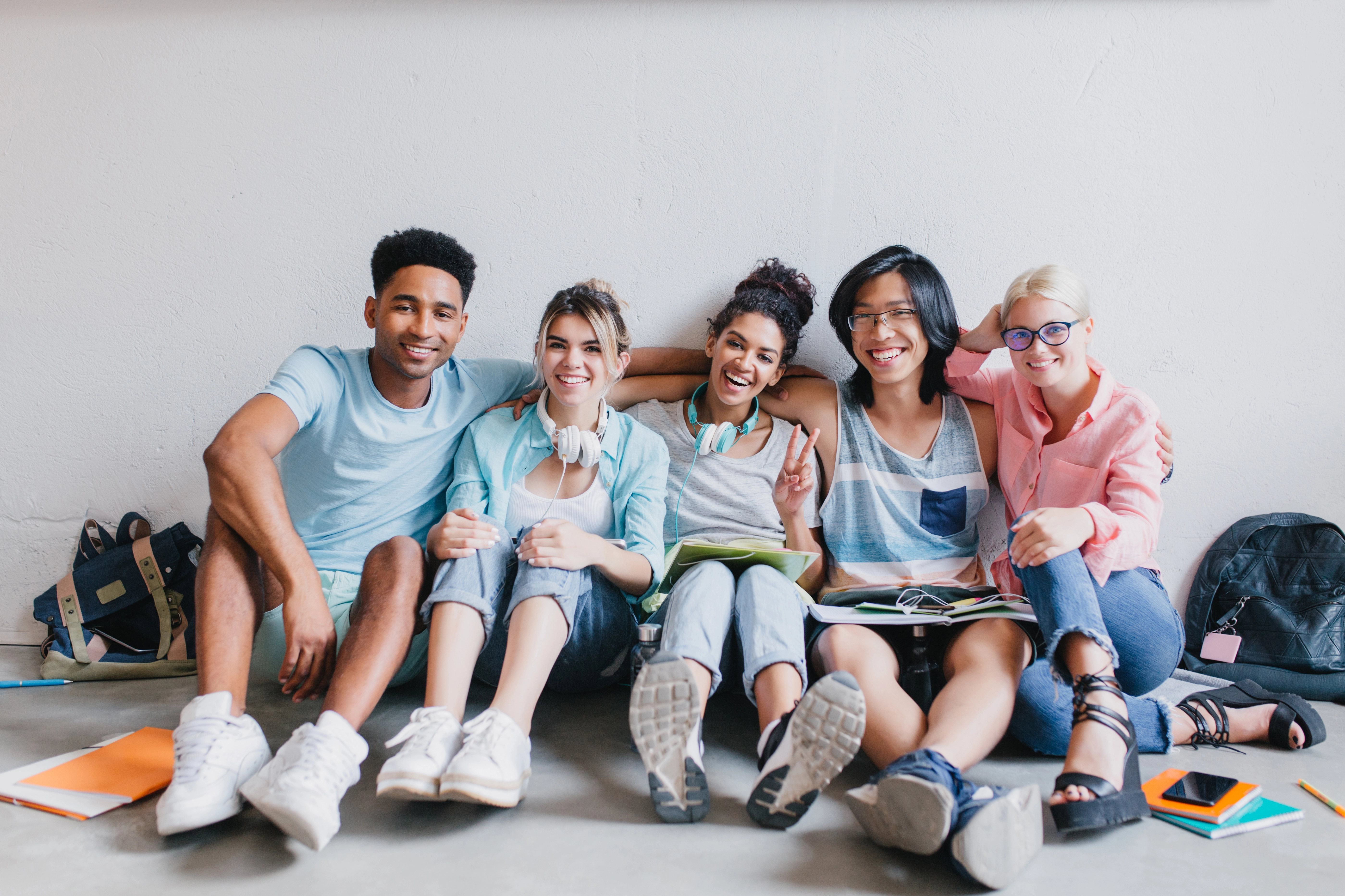 Students sitting together